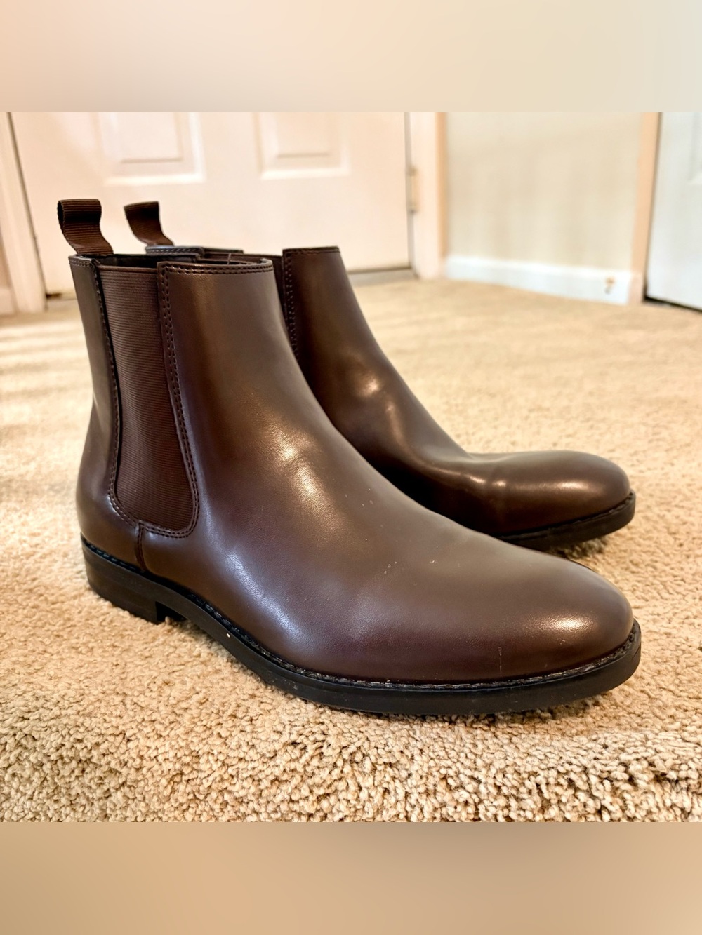 Alfani Men's Brown Leather Chukka Boots